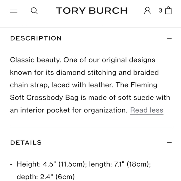 Tory Burch Fleming Suede Crossbody - Picture 7 of 8